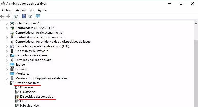 administrador de dispositivos para mando xbox